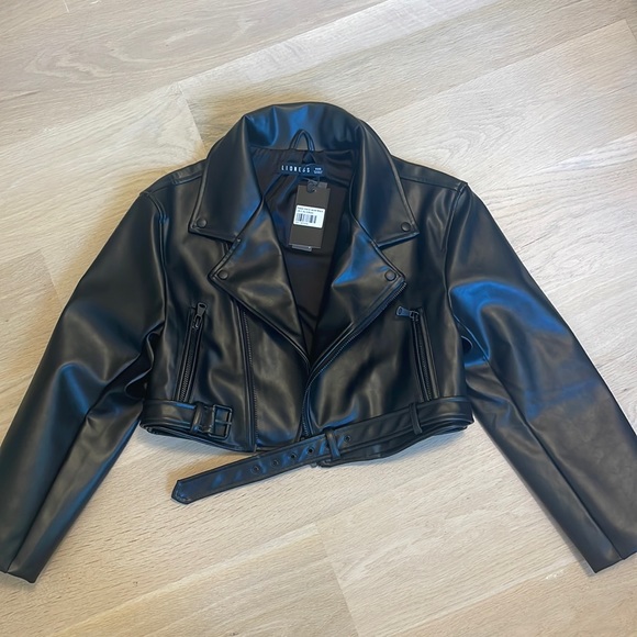 Lioness Staten Island Faux Leather Jacket - Black - Picture 5 of 9